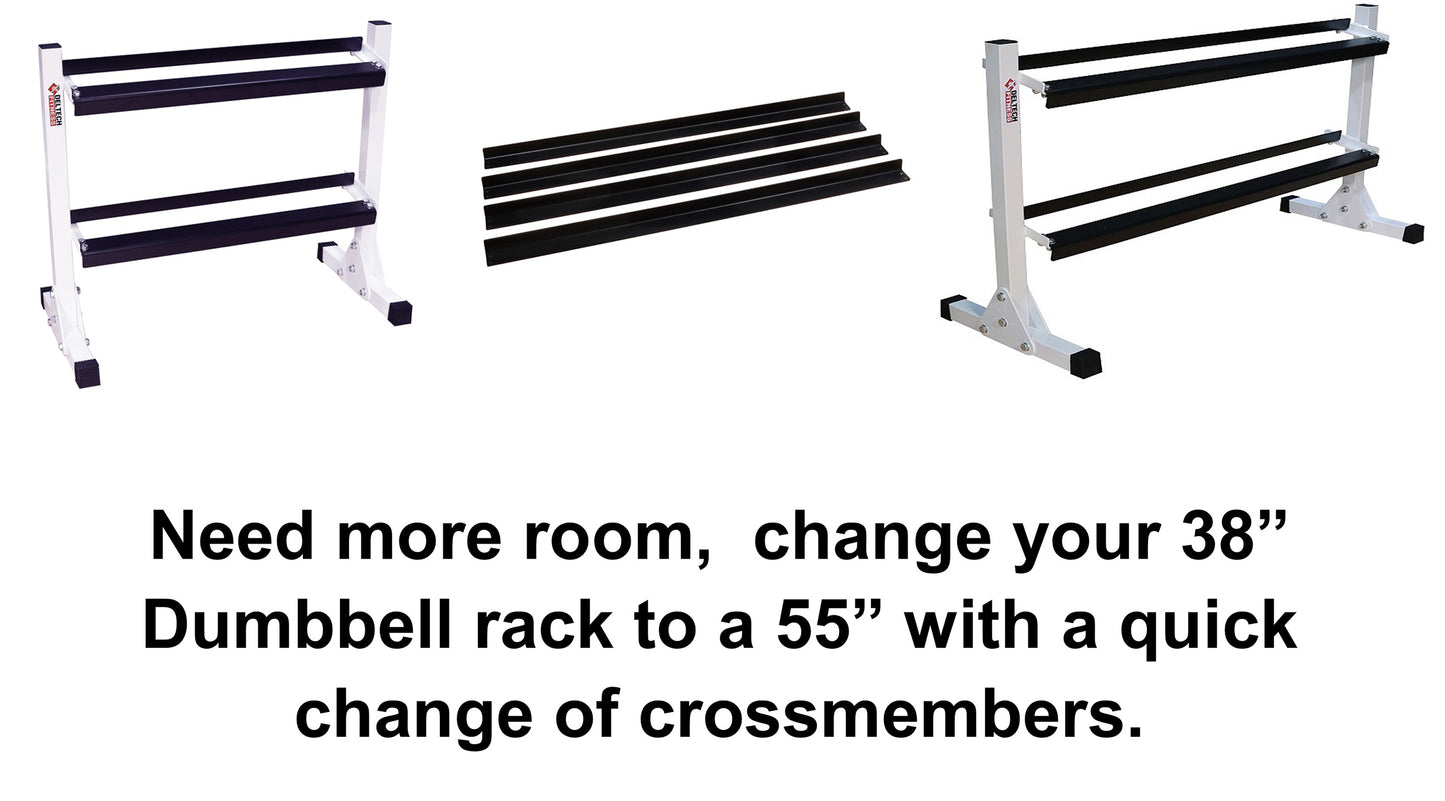 Deltech Fitness 55" Two-Tier Rail Set (DF508)