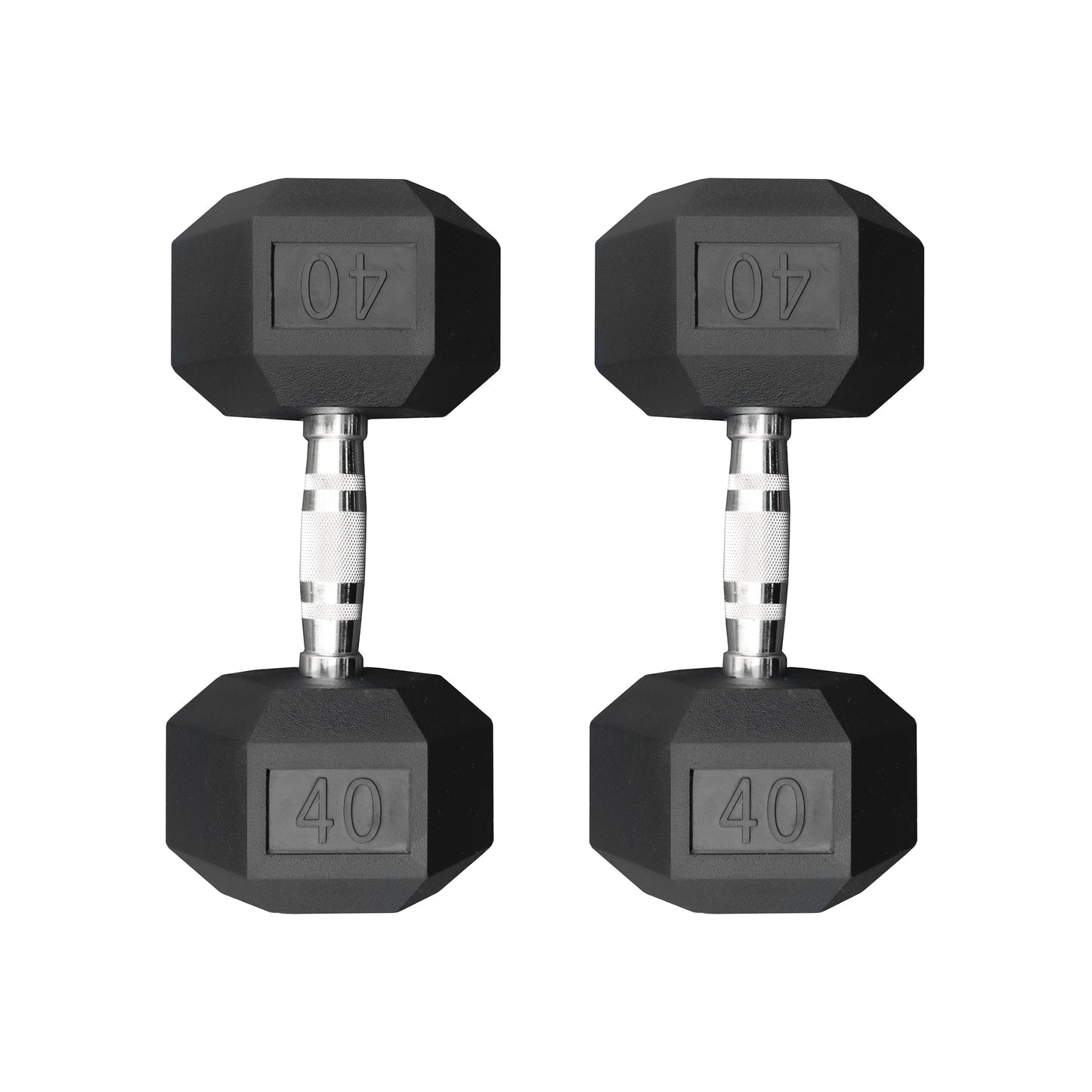 Deltech Fitness 5-50 lb Rubber Dumbbell Set RDB5-50