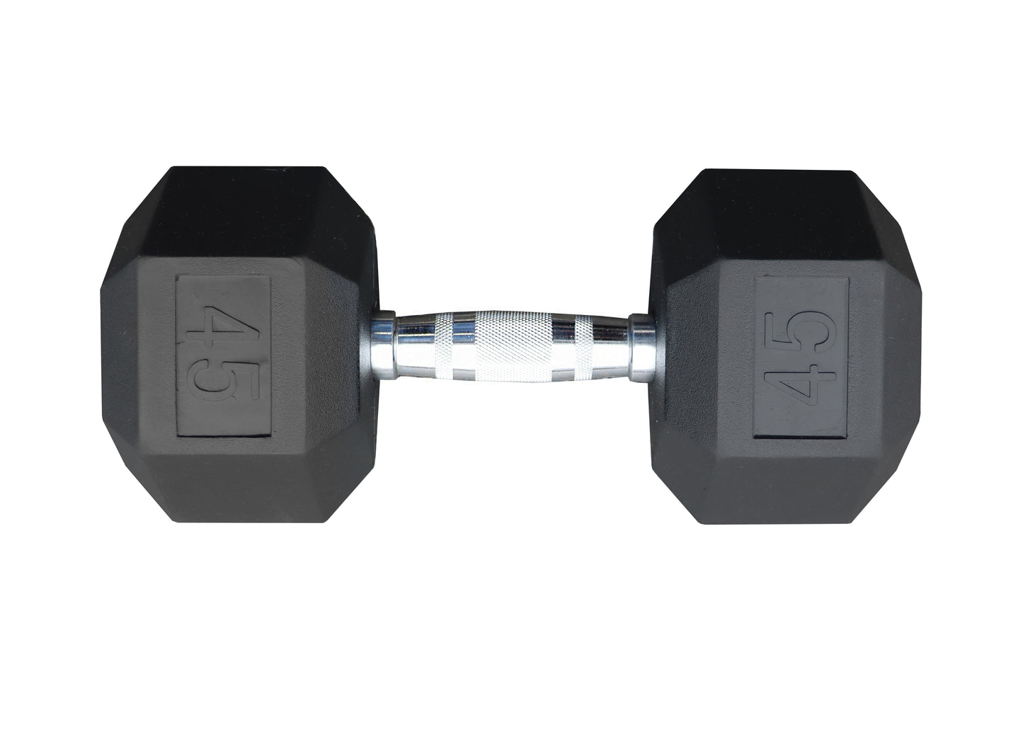 Deltech Fitness 45 lb Rubber Dumbbell Pair (RDB-045)