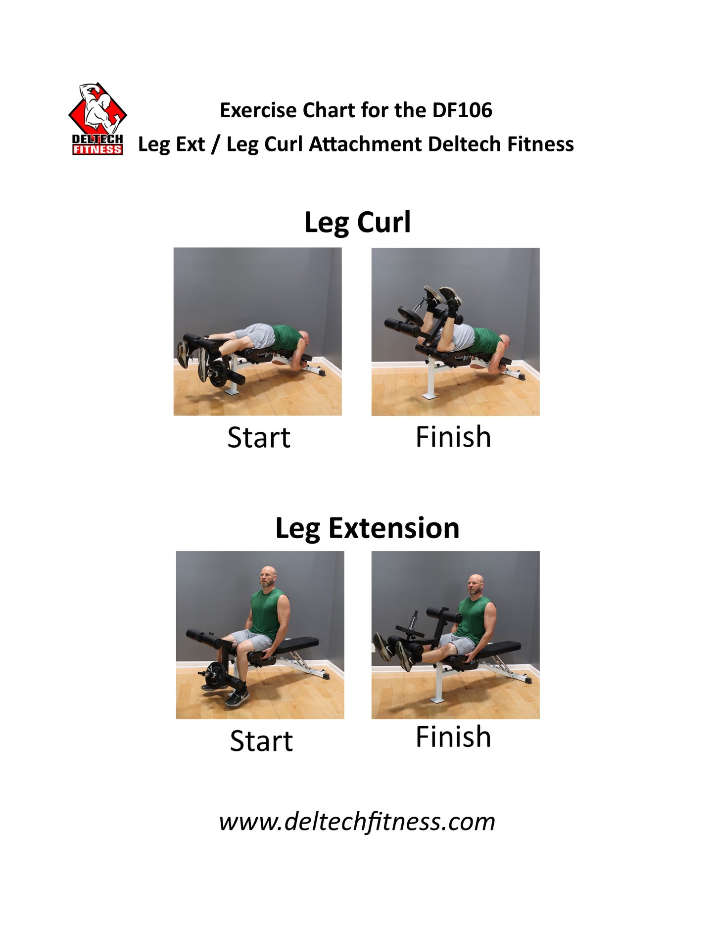 Deltech Fitness Deluxe Leg Developer (DF106)
