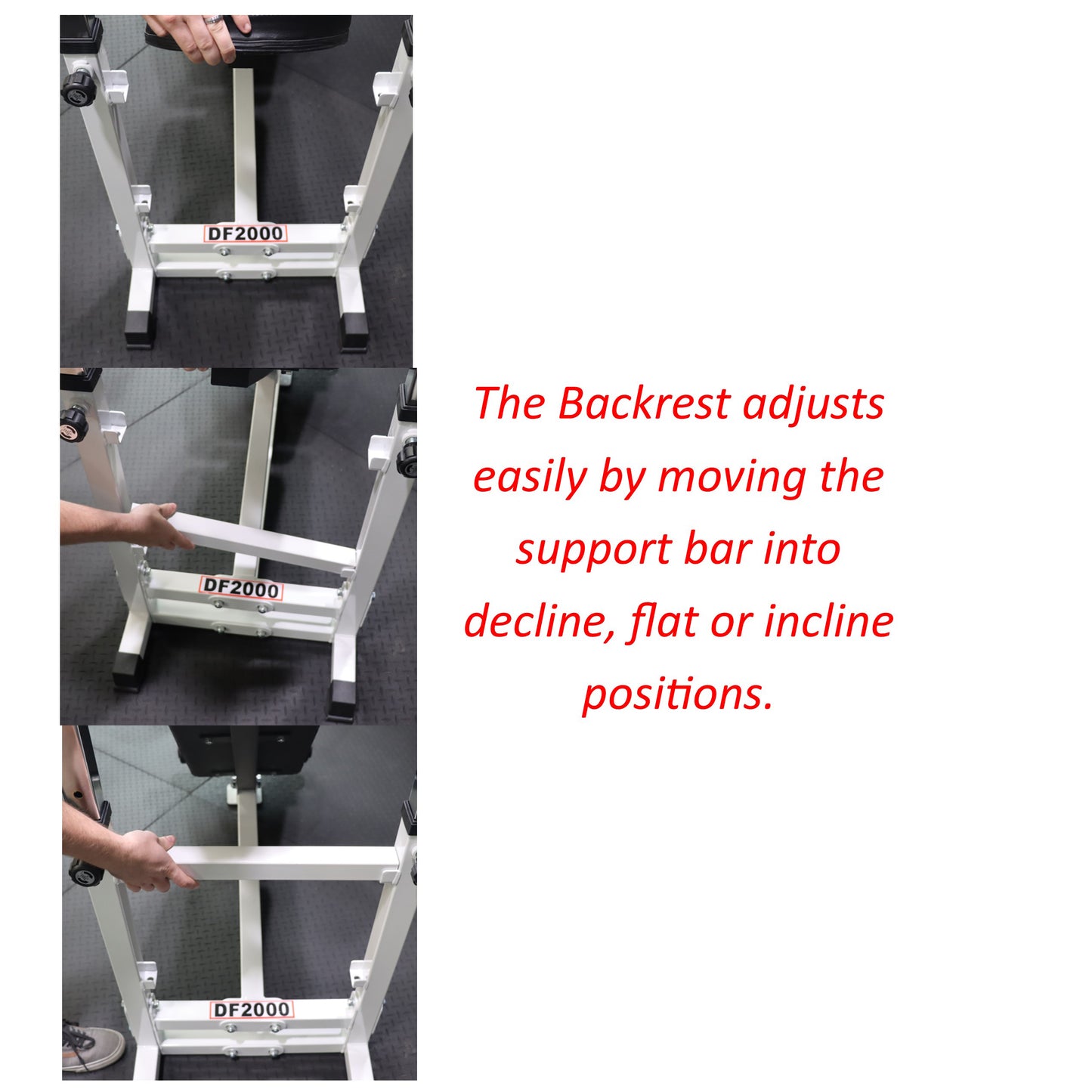 Deltech Fitness Standard Weight Bench (DF2000)