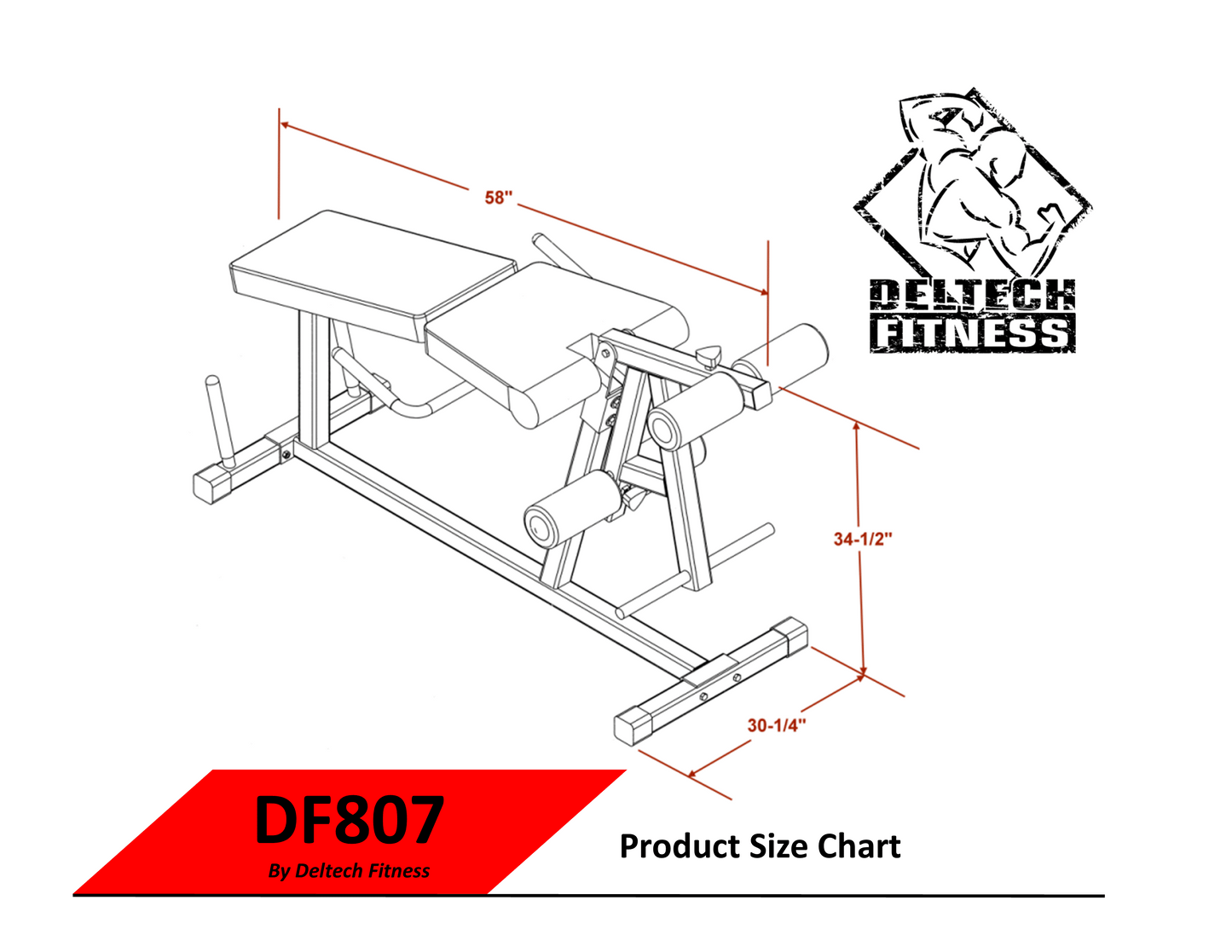 Deltech Fitness Leg Extension/Leg Curl Machine (DF807)
