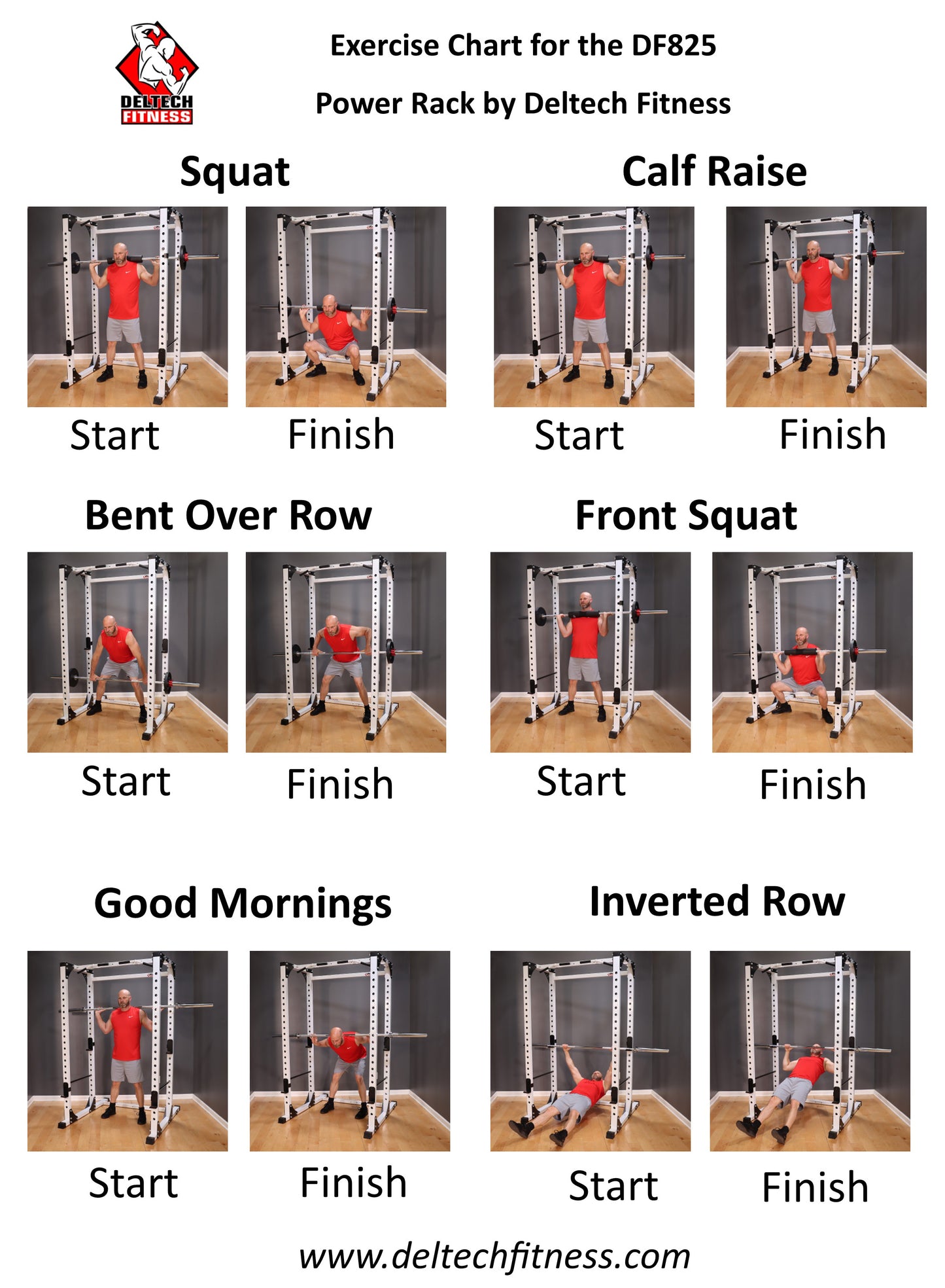 Deltech Fitness Pro Squat Rack (DF825)