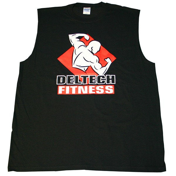Deltech Fitness Black Muscle Shirt (DFMS-BLACK)
