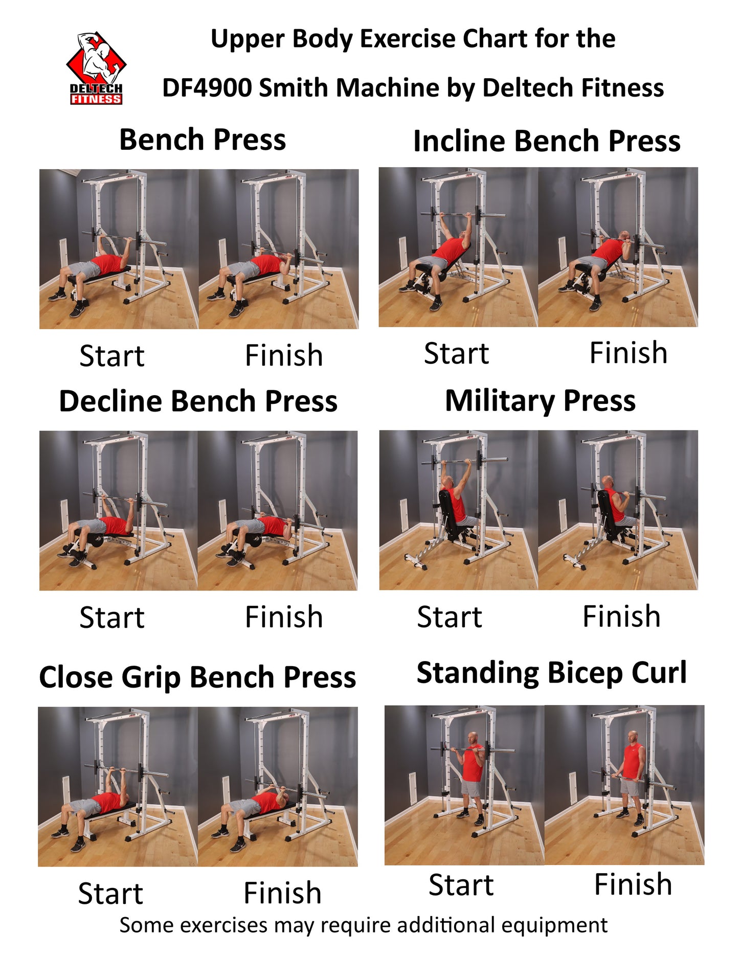 Deltech Fitness Linear Bearing Smith Machine (DF4900)