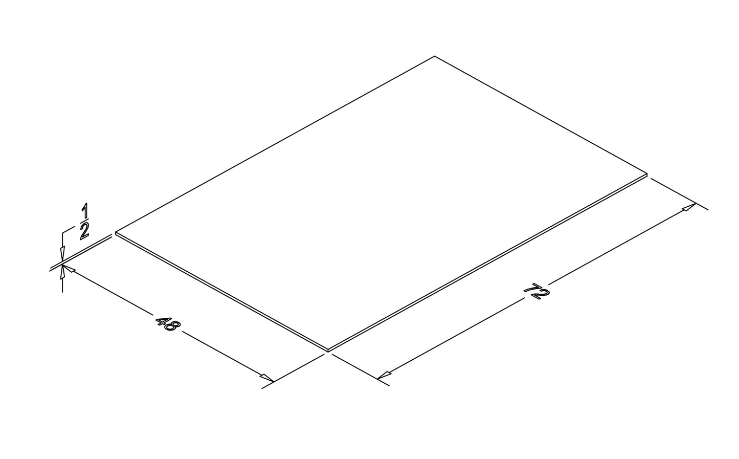 DF-MAT 4' X 6' X 1/2" Rubber gym floor mat By Deltech Fitness