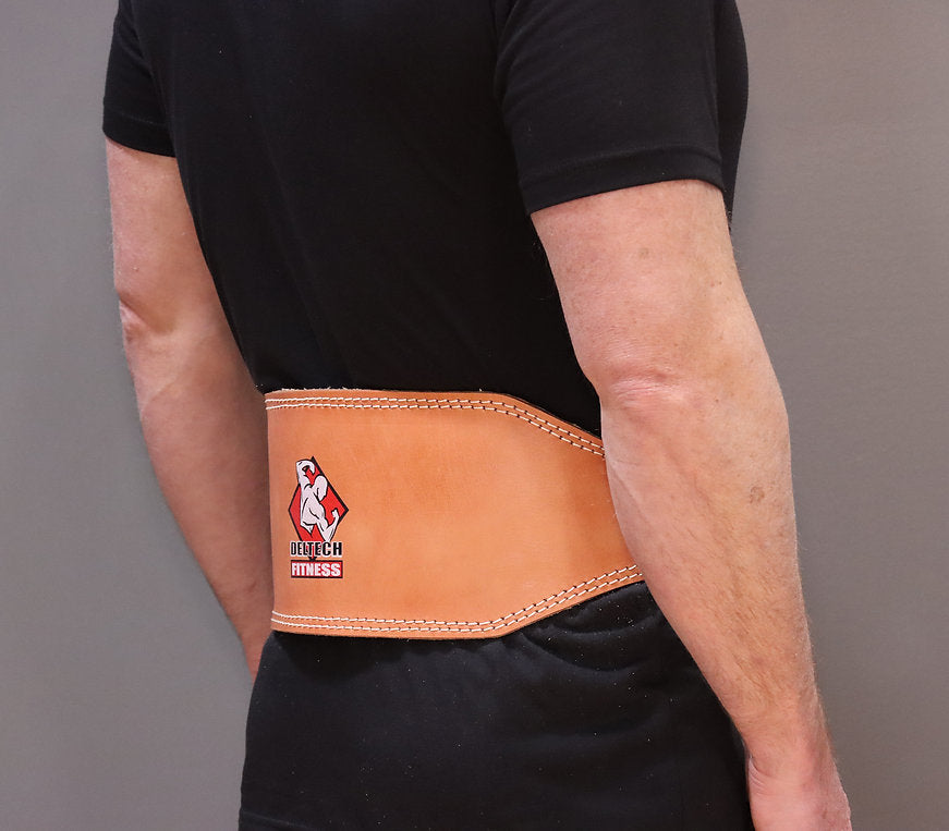 Deltech Fitness Wide Leather Weightlifting Belt (LT-WB)