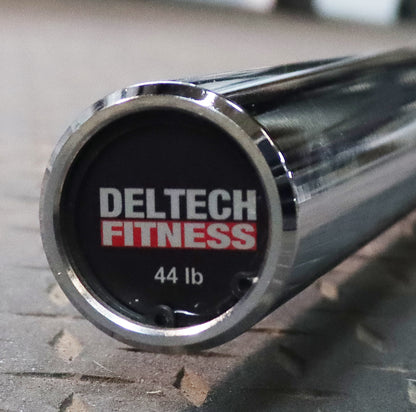 Deltech Fitness 7' Chrome Olympic Weight Bar with 1500 lb capacity (OB1500)