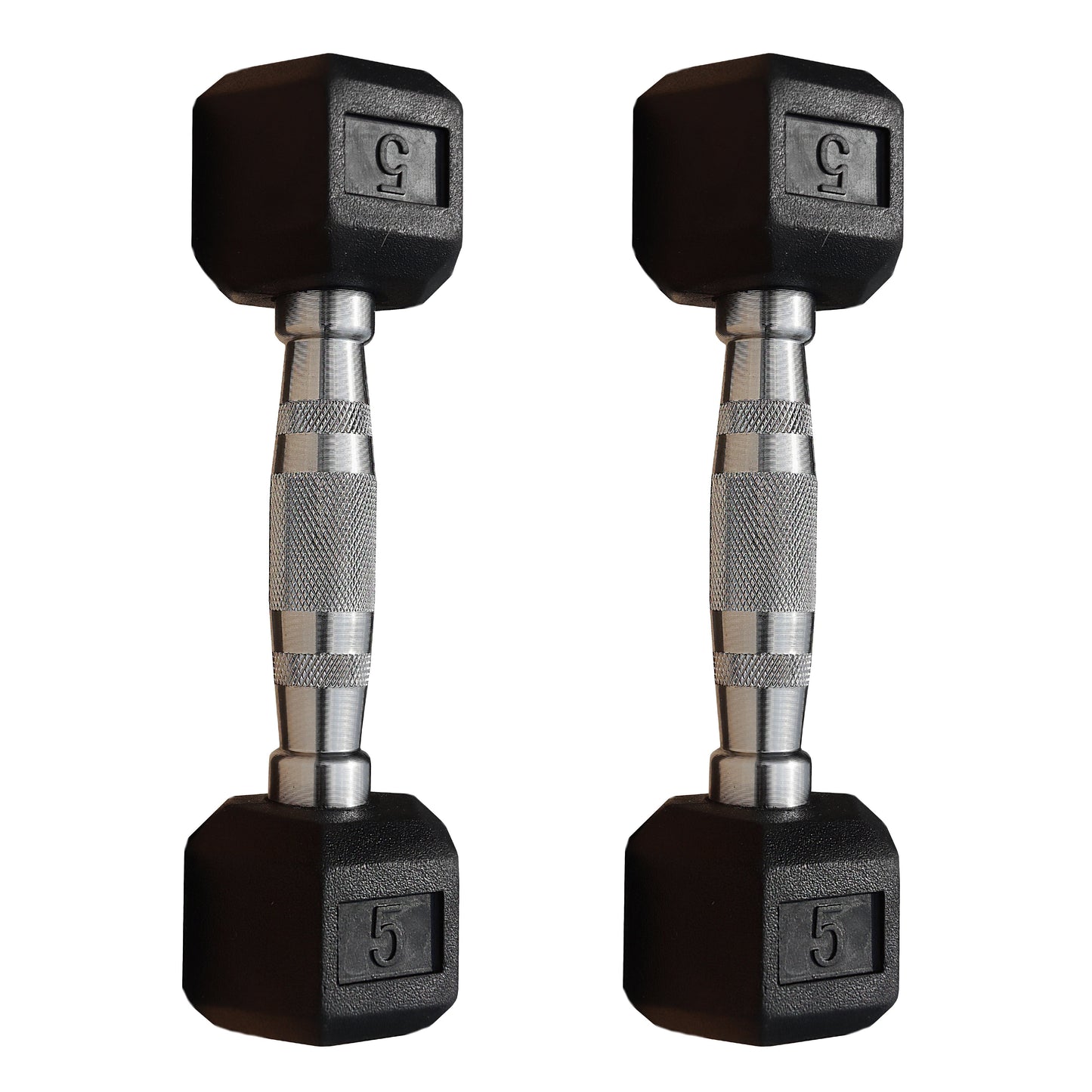 Deltech Fitness 5-50 lb Rubber Dumbbell Set RDB5-50