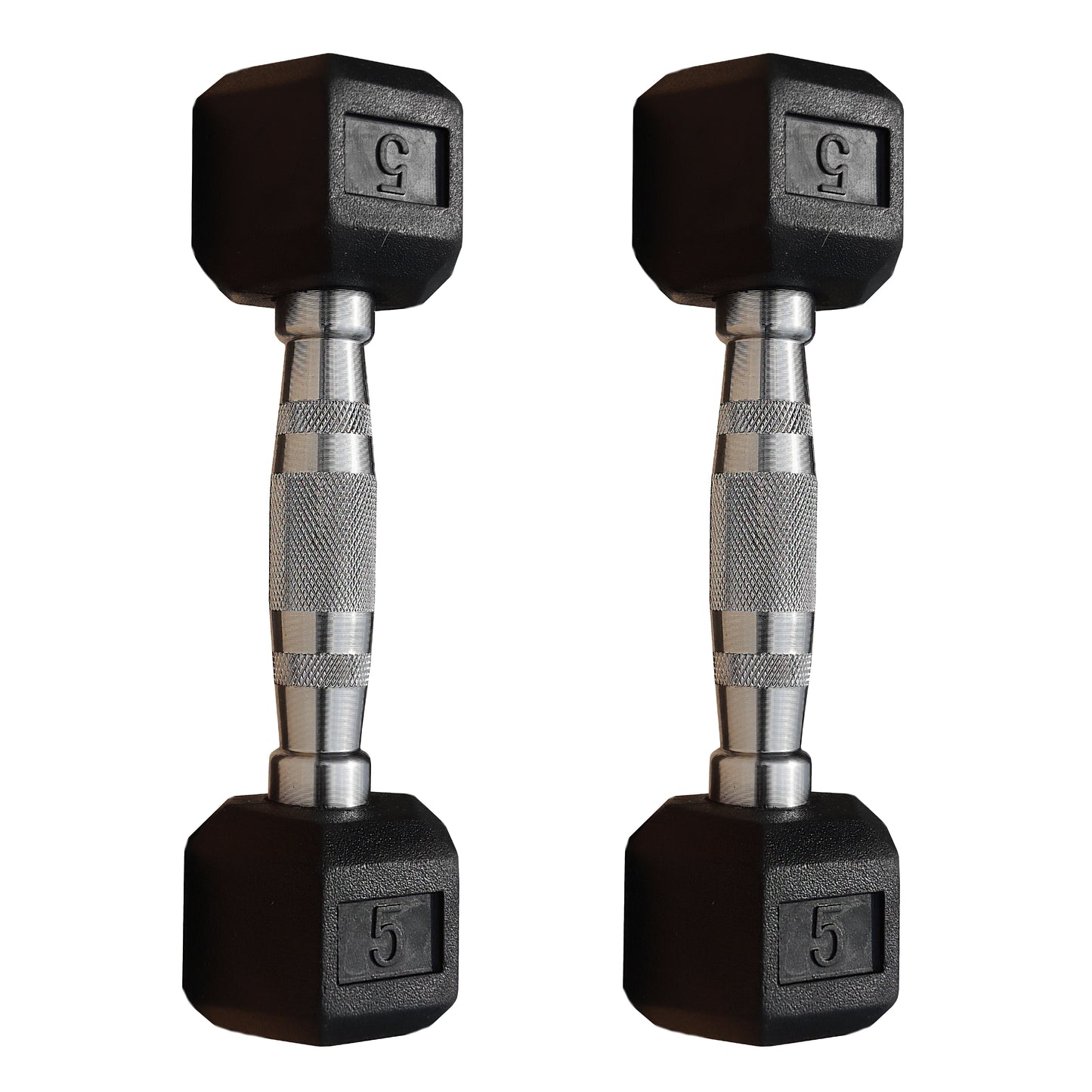 Deltech Fitness 5-25 lb Rubber Dumbbell Set RDB5-25