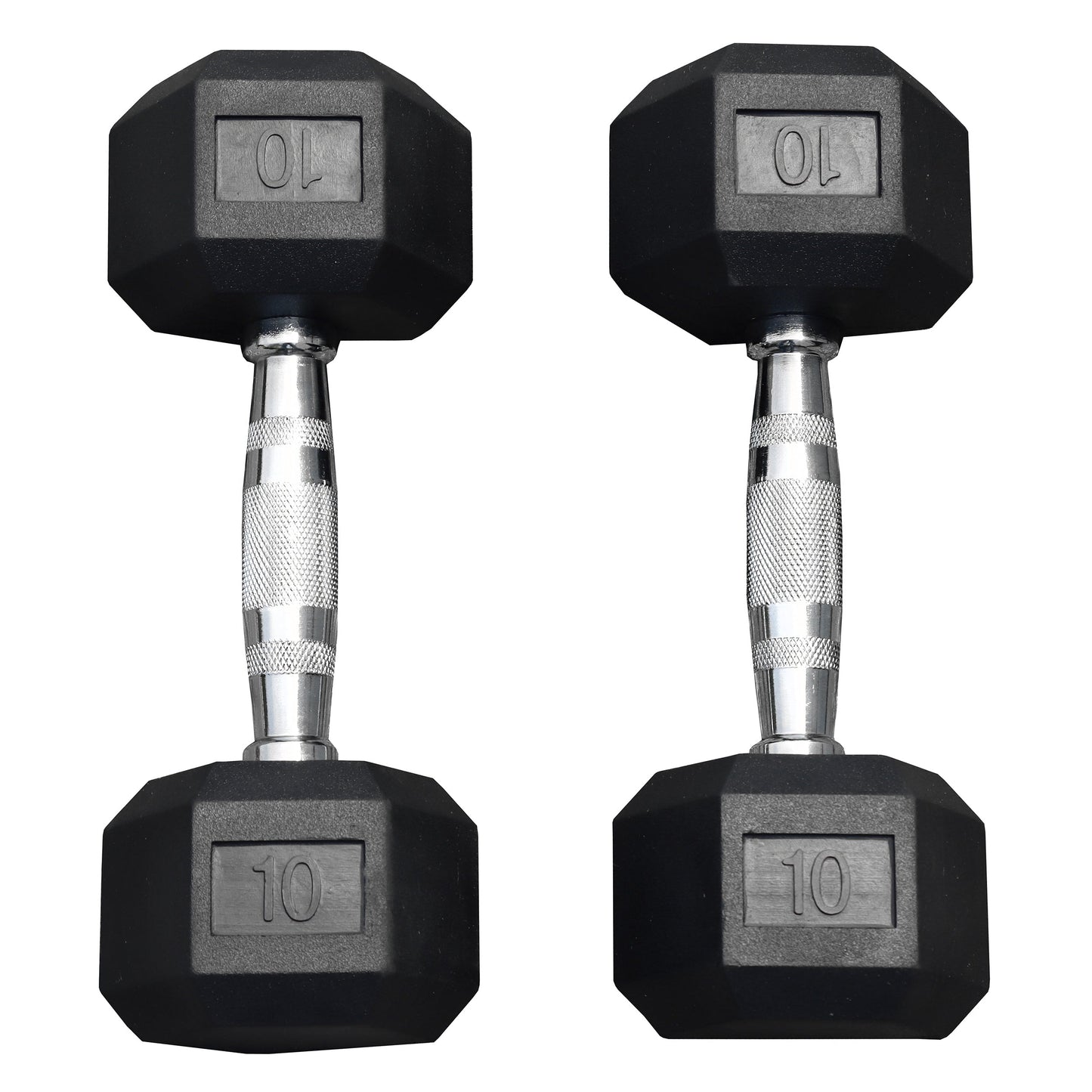 Deltech Fitness 5-50 lb Rubber Dumbbell Set RDB5-50
