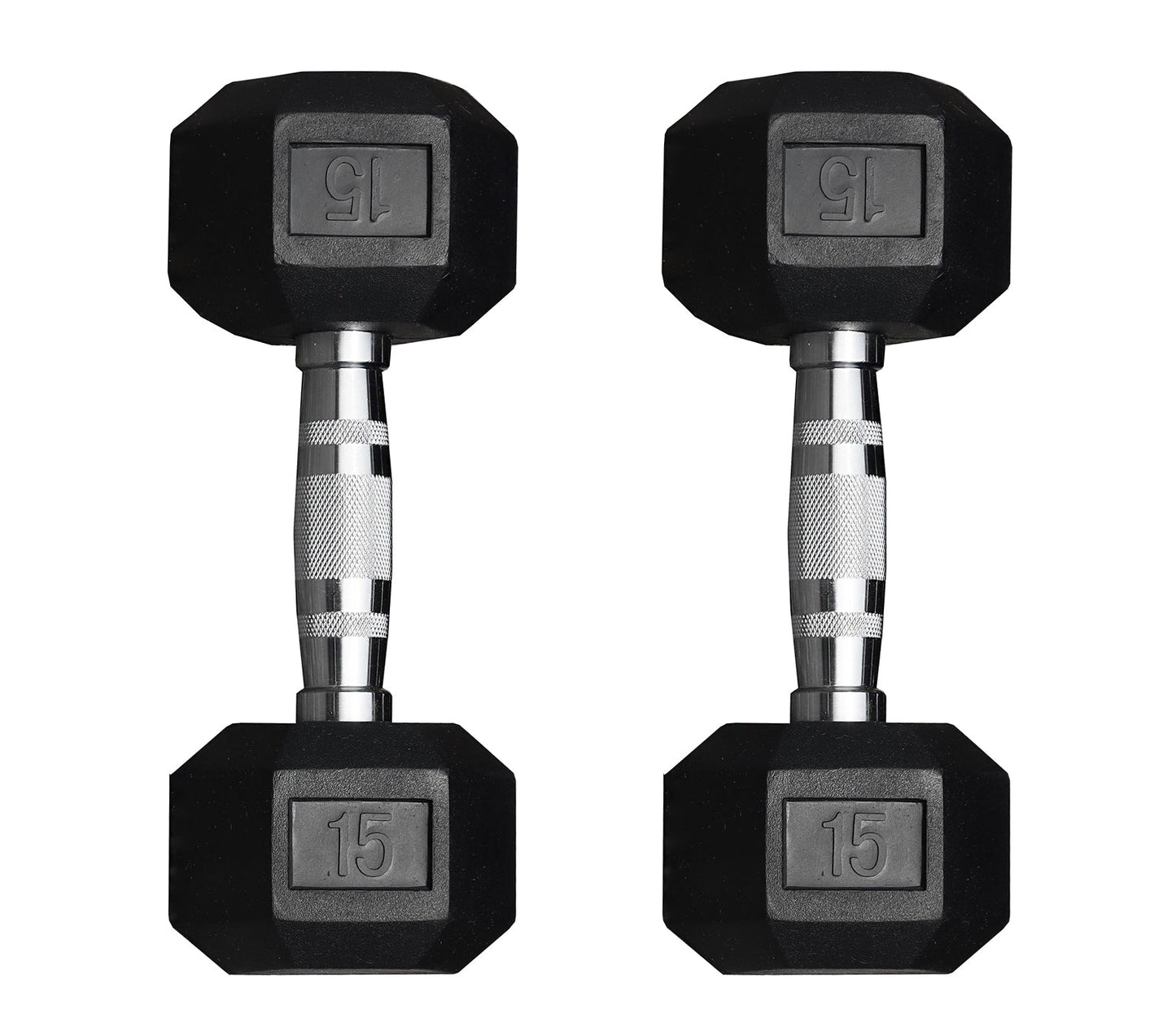 Deltech Fitness 5-50 lb Rubber Dumbbell Set RDB5-50