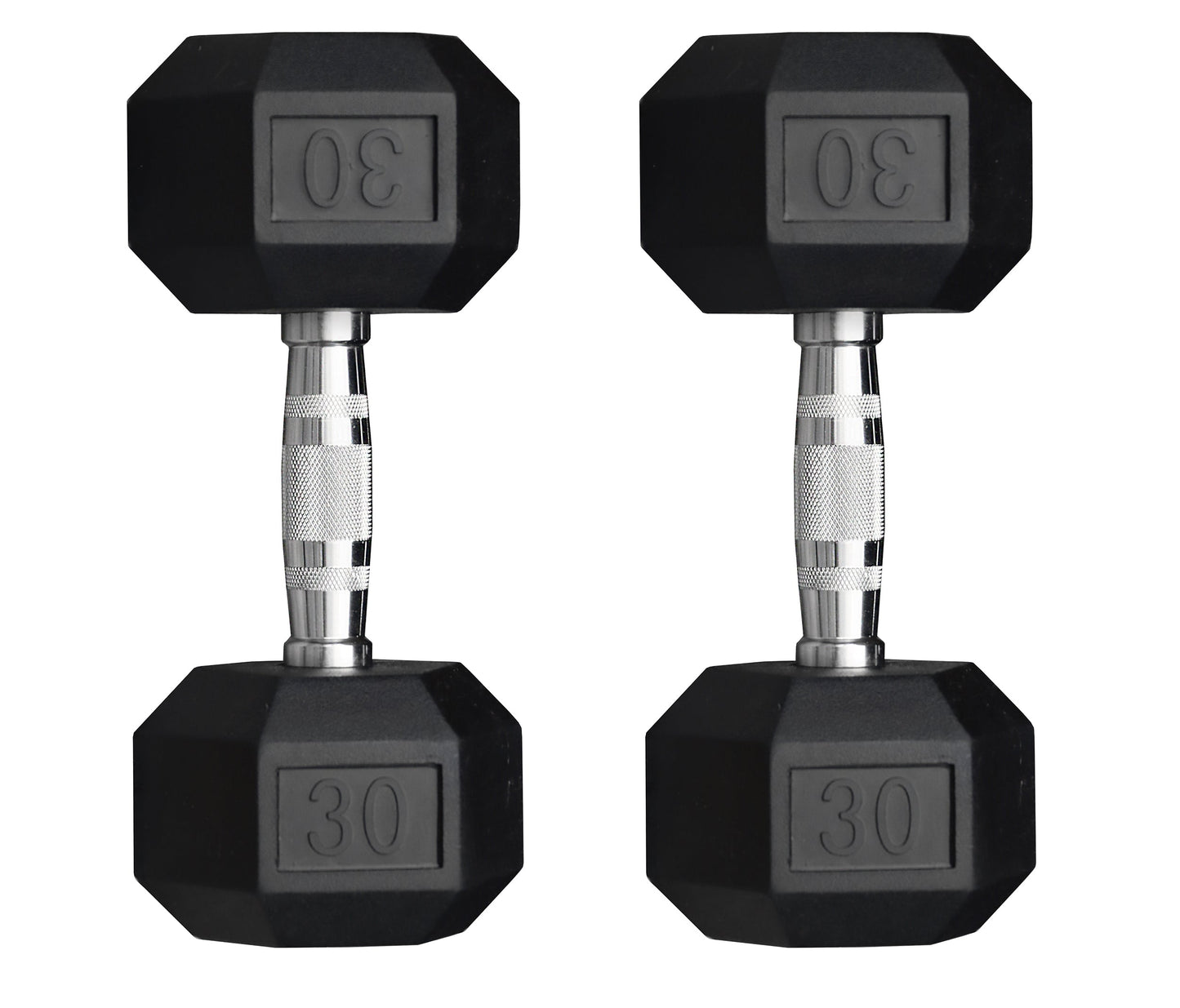 Deltech Fitness 5-50 lb Rubber Dumbbell Set RDB5-50