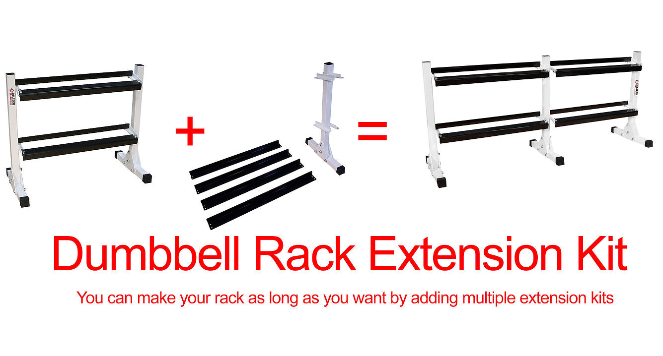 Deltech Fitness DF510- 55" Two-Tier Dumbbell Rack Extension