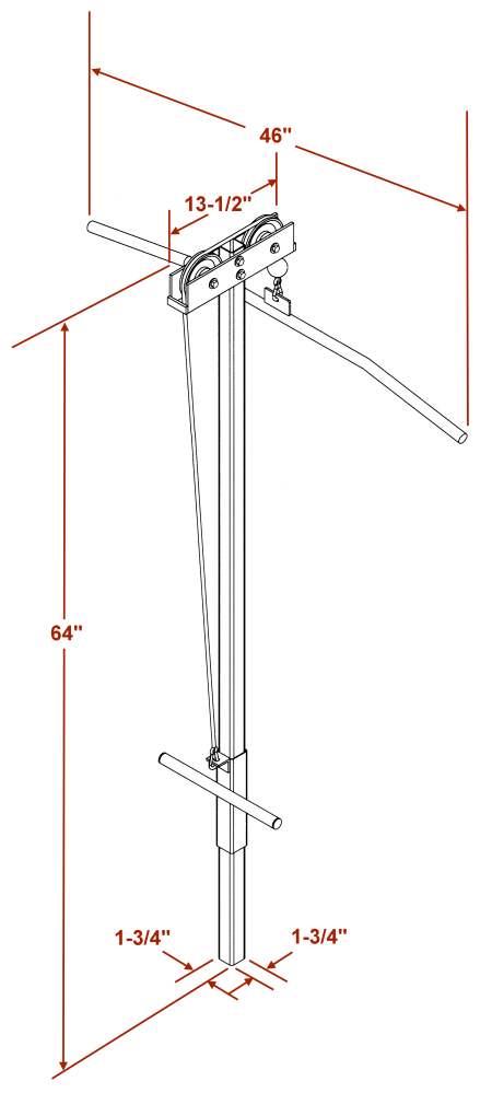 Deltech Fitness Lat Attachment (DF1200)