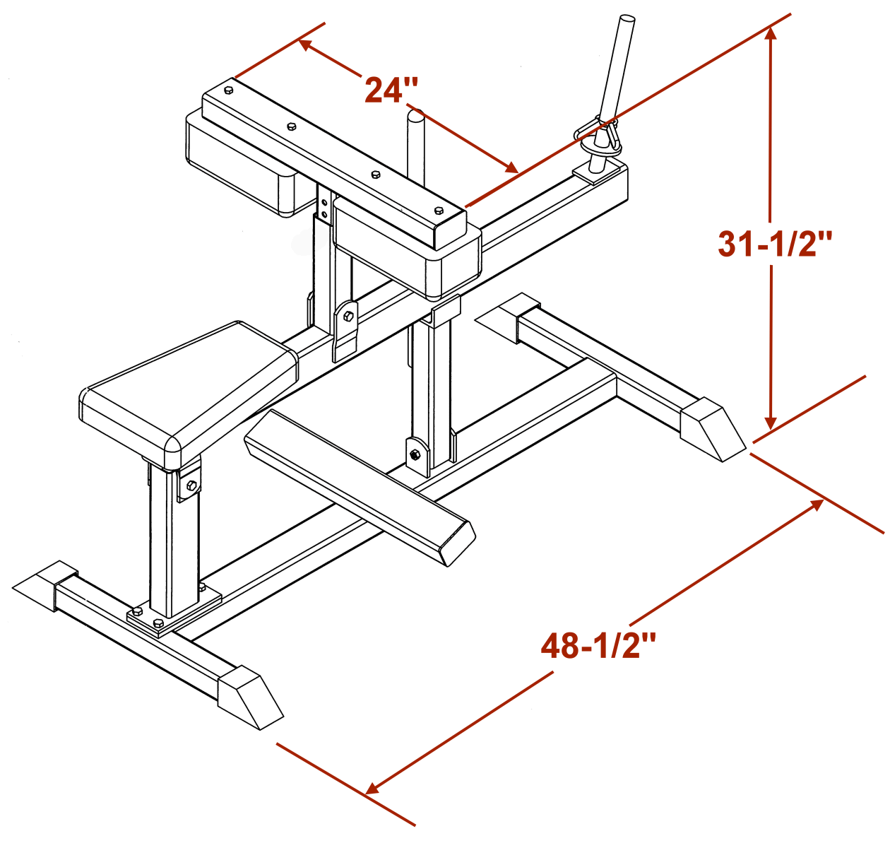 Deltech Fitness Seated Calf Machine (DF805)