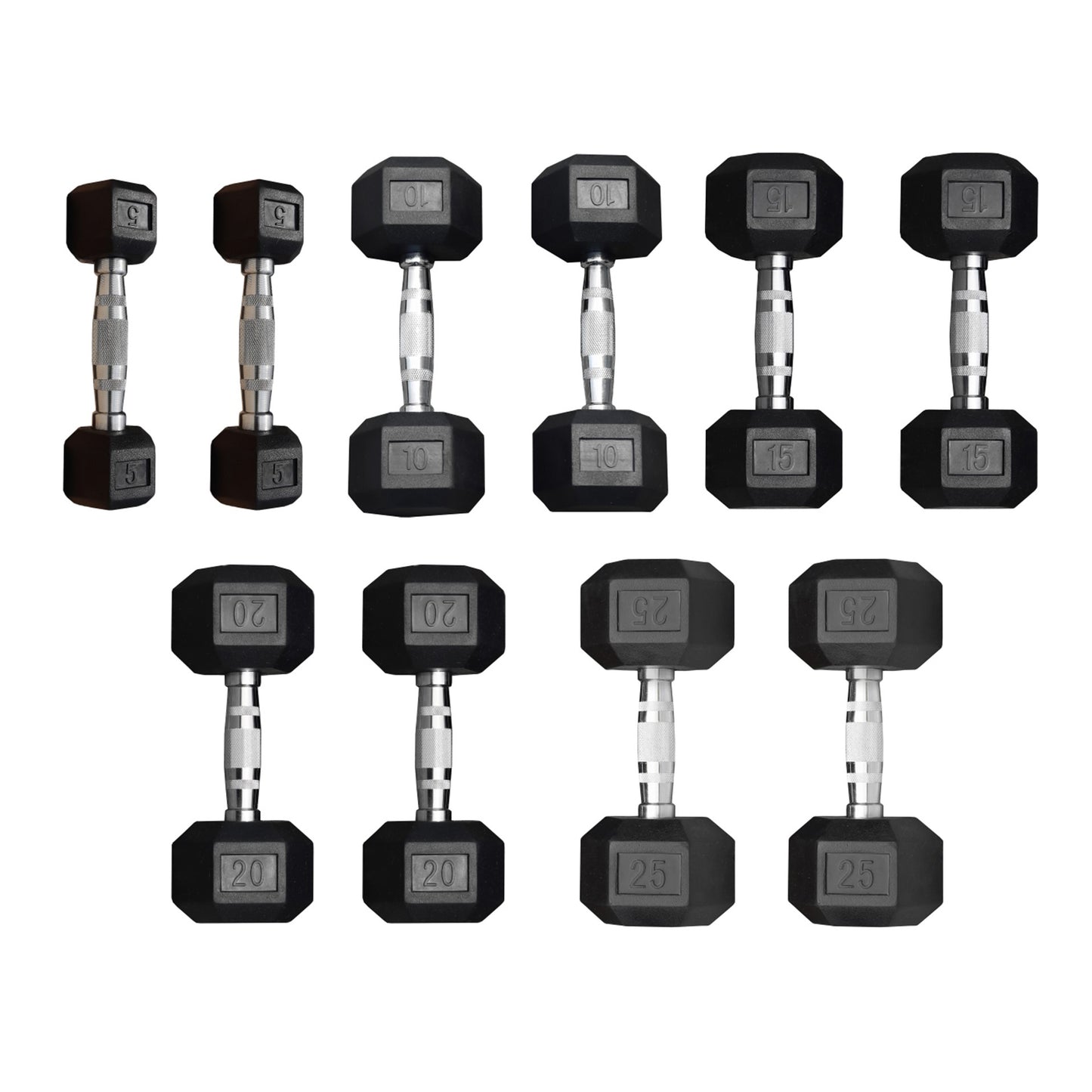 5 - 25 dumbbell set