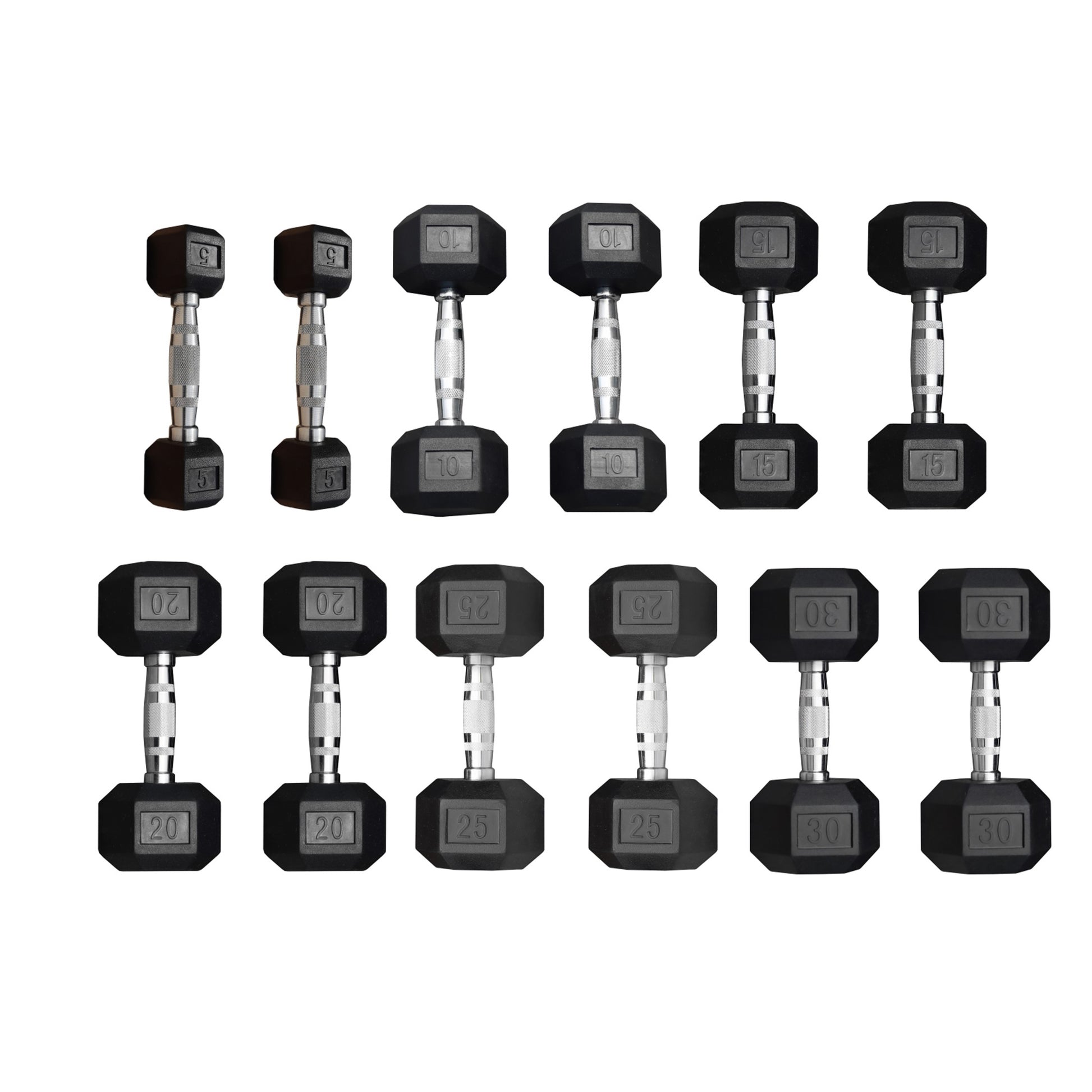 Hex Dumbbell set