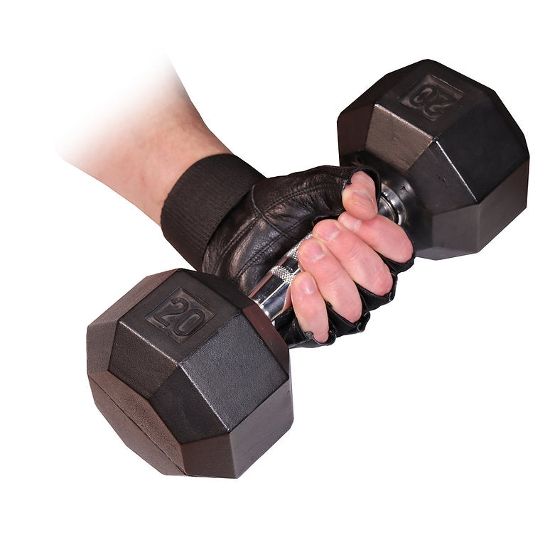 Deltech Fitness Heavy-Duty Leather Full Wrap Weightlifting gloves (LT-1017)