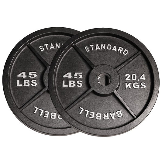 Deltech Fitness 45 lb Pair of Olympic Weight Plates (OP-045)