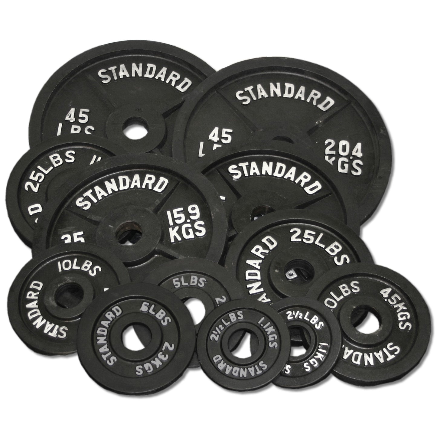 Deltech Fitness 245 lb Olympic Weight Set (OS-245)