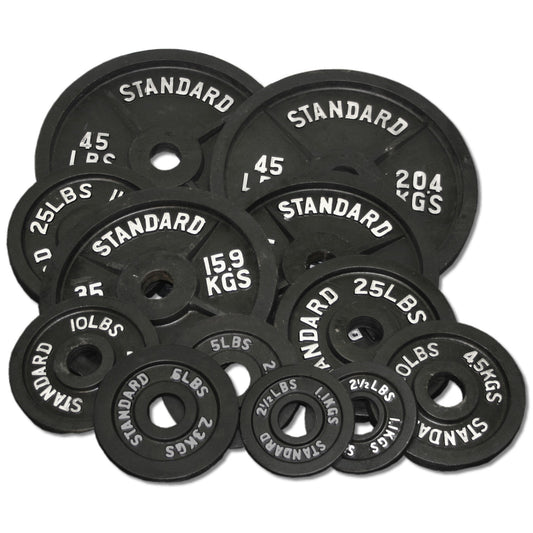Deltech Fitness 245 lb Olympic Weight Set (OS-245)