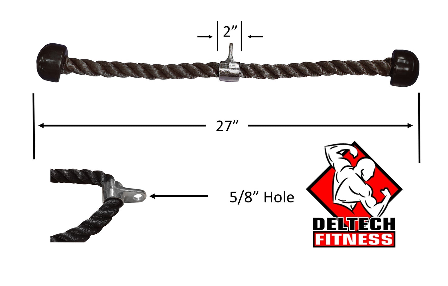 Deltech Fitness Triceps Pushdown Rope (MB-ROPE2)