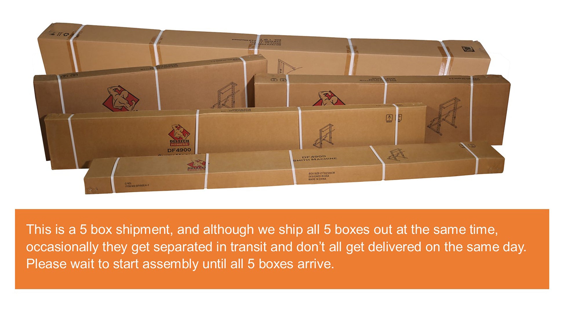 Smith Machine Shipping Boxes