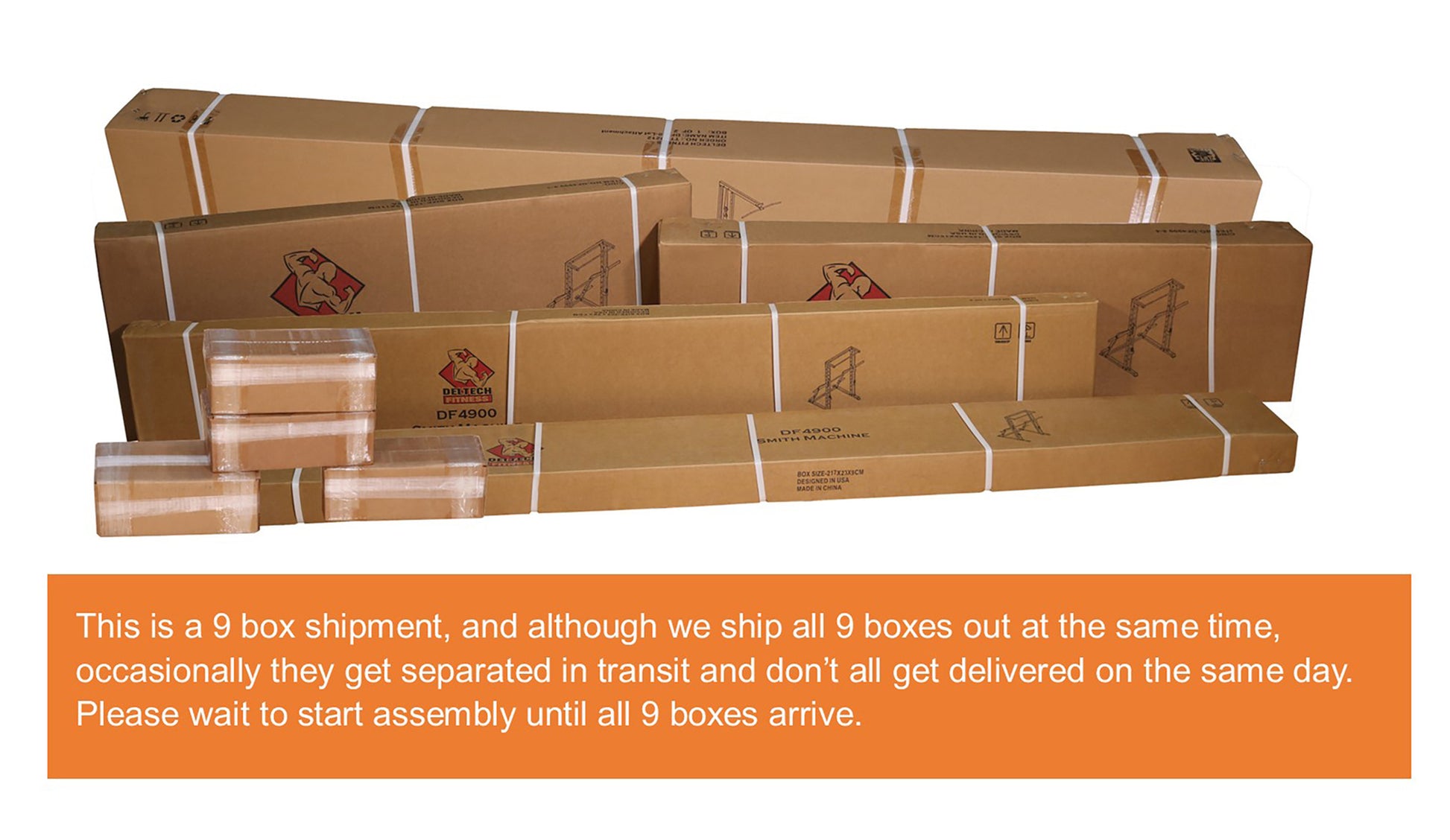 Smith Machine Shipping Boxes