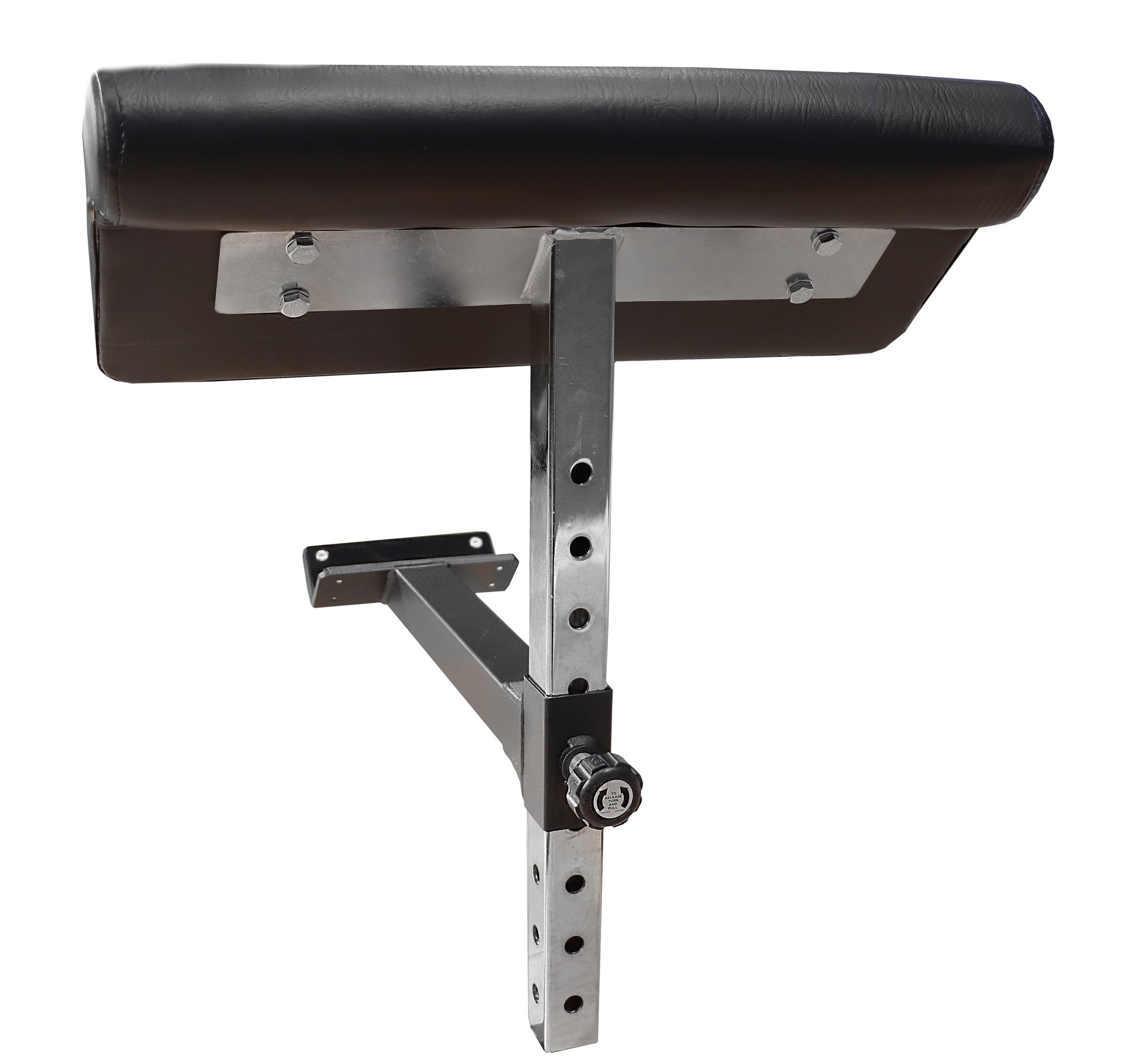 Deltech Fitness Preacher Curl attachment rear view