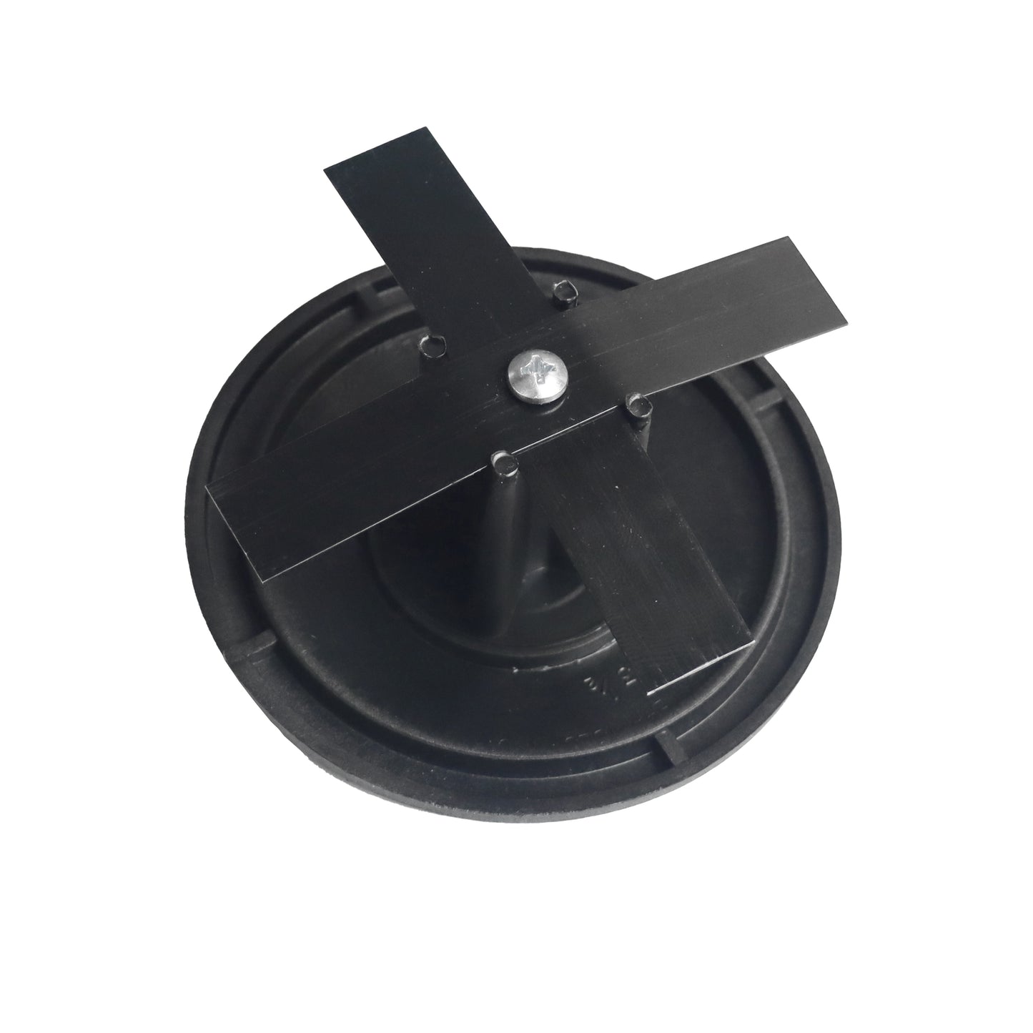 3-1/2" Round Light Pole Top Cap- Black Plastic