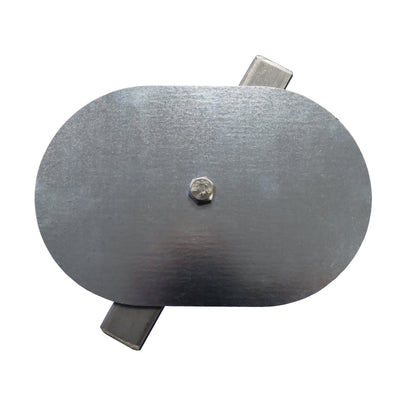Deltech Manufacturing, Inc Flat Oval Hand Hole Cover for Light Poles 4" x 6" (88-00008)