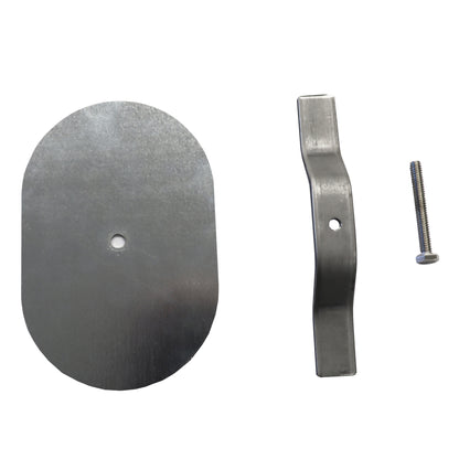 Deltech Manufacturing, Inc Flat Oval Hand Hole Cover for Light Poles 4" x 6" (88-00008)