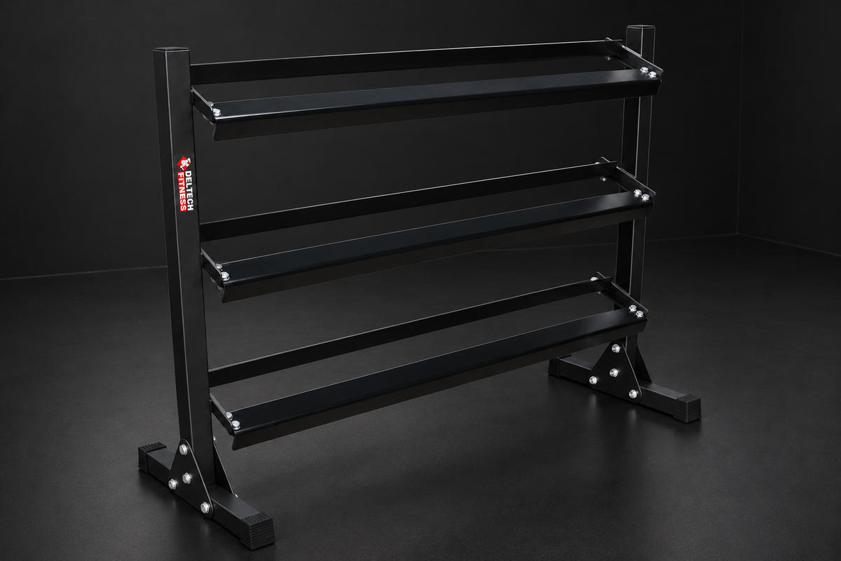 Deltech Fitness 55" Three-Tier Dumbbell Rack (DF516)