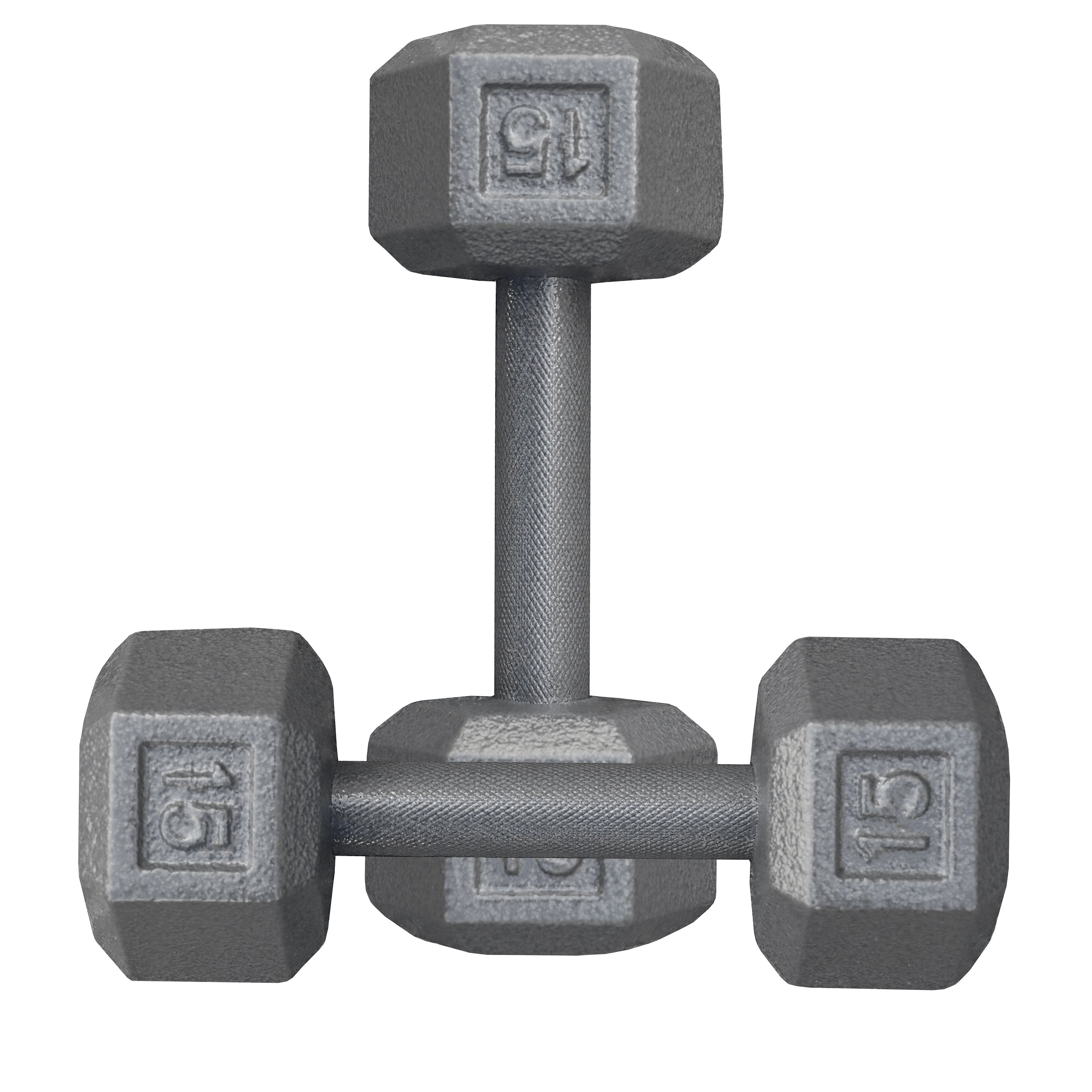 Pair of 15 lb 2024 Weider Dumbbells / Weights