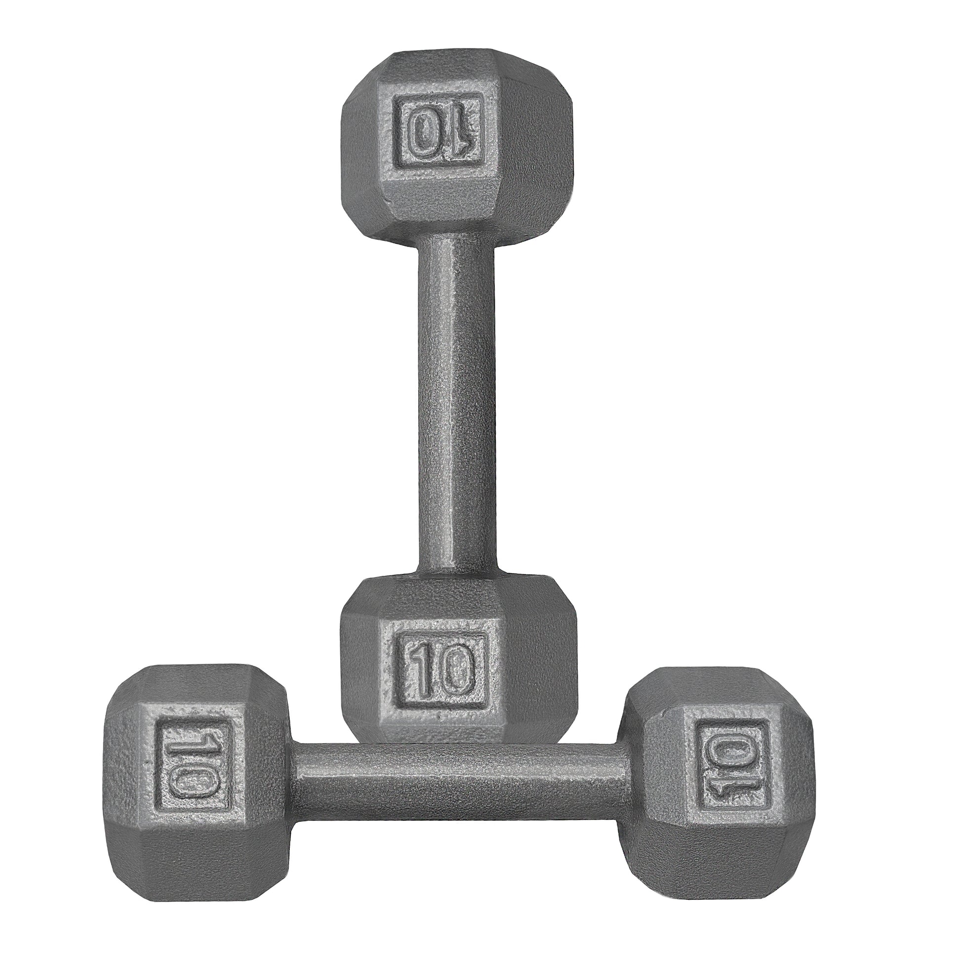 Fitness Gear 10 lb Cast Hex Dumbbell