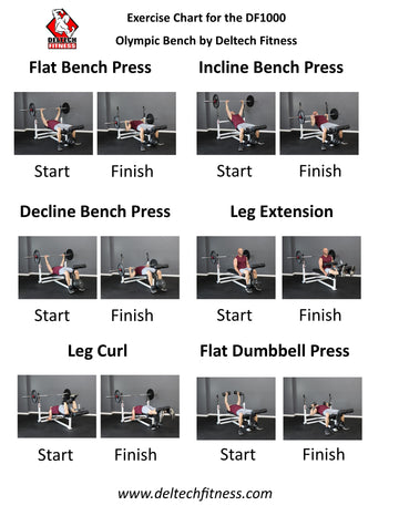 Deltech Fitness Olympic Weight Bench (DF1000)