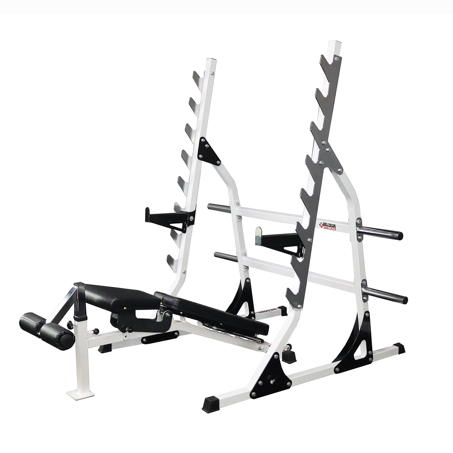 Deltech Fitness Olympic Bench Squat Rack combo (DF1800)