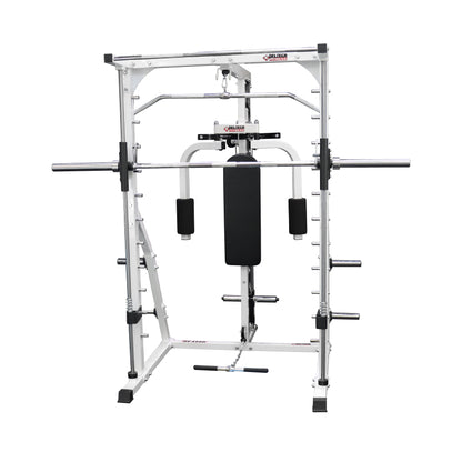 Deltech Fitness Linear Bearing Smith Machine with Lat Attachment and Pec (DF4900LP)