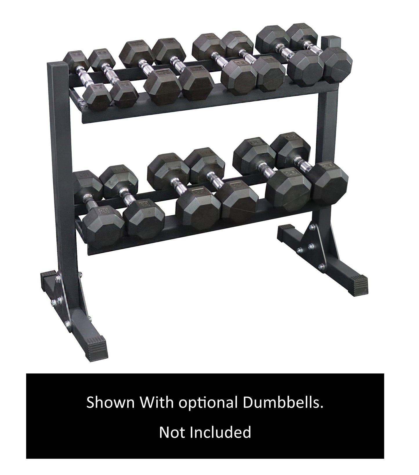 Deltech Fitness 38" Two-Tier Dumbbell Rack (DF511)