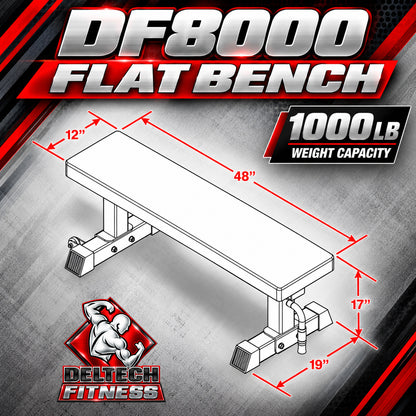 Deltech Fitness Flat Bench (DF8000)