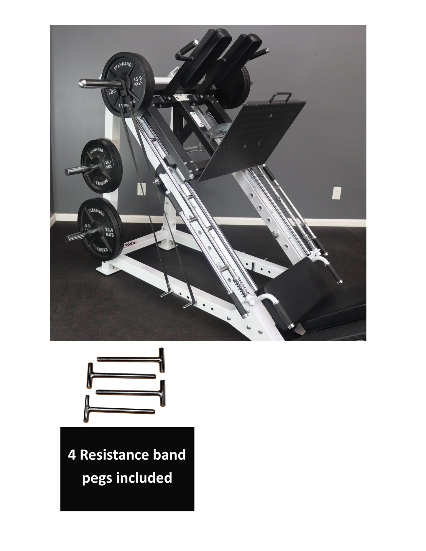 Deltech Fitness DF809- Linear Bearing Hack Squat/Leg Press (Hip Sled)