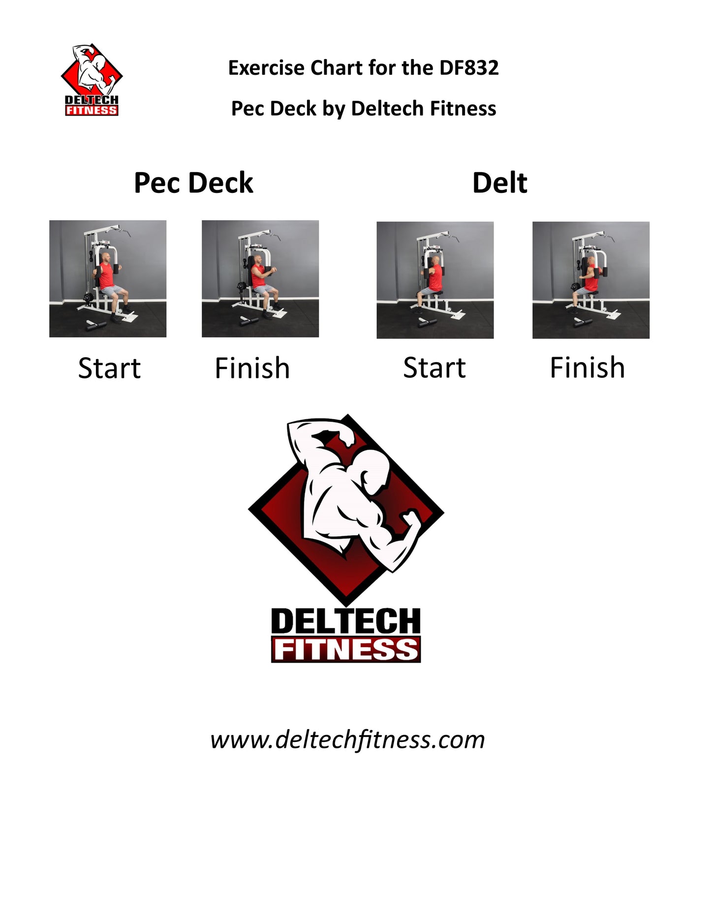 Deltech Fitness Pec Attachment (DF832)