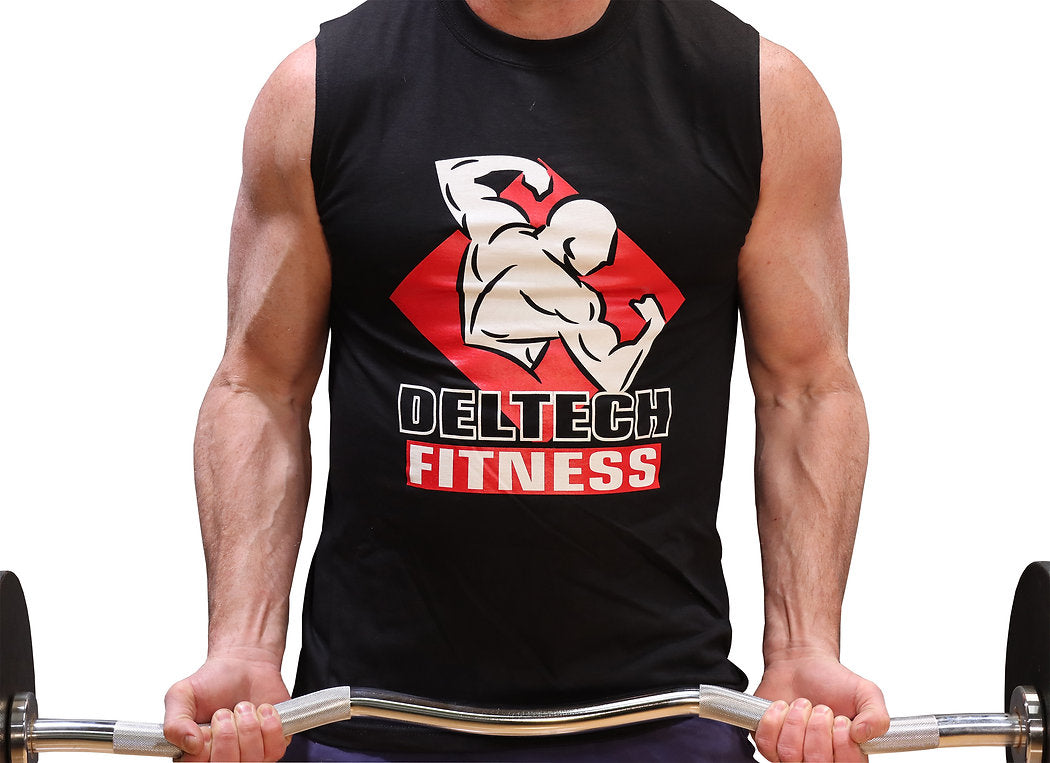 Deltech Fitness Black Muscle Shirt (DFMS-BLACK)