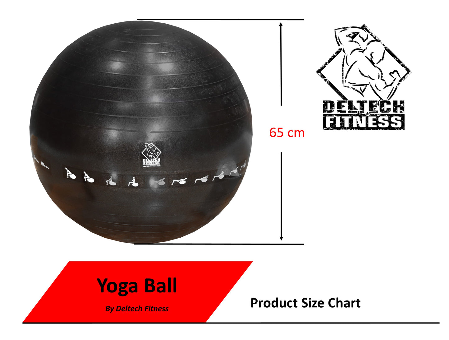 Deltech Fitness 65 cm Yoga Ball