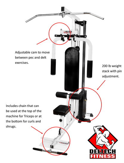 Deltech Fitness Ultimate Lat Pulldown Machine (HG935)