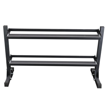 Deltech Fitness 55" Two-Tier Dumbbell Rack (DF513)