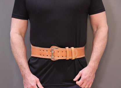 Deltech Fitness Narrow Leather Weightlifting Belt (LT-NB)