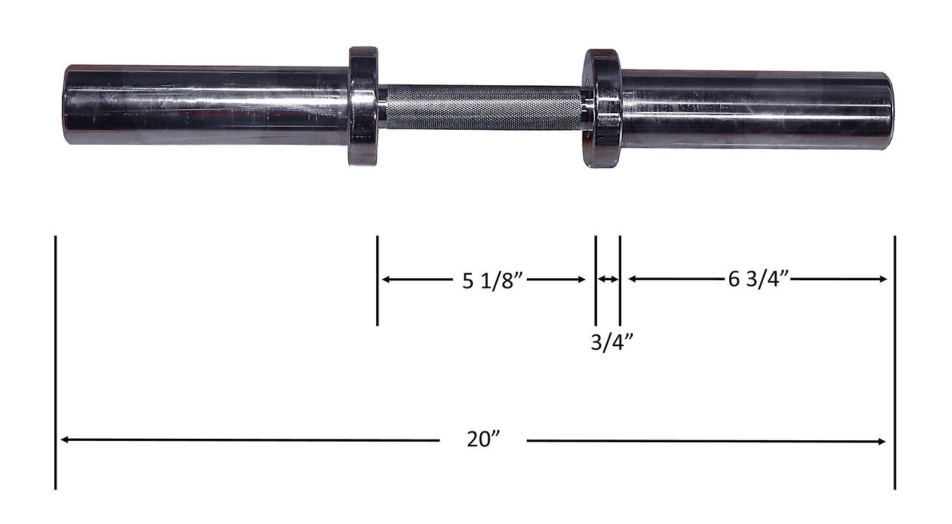 Olympic dumbbell discount handles 15 inch