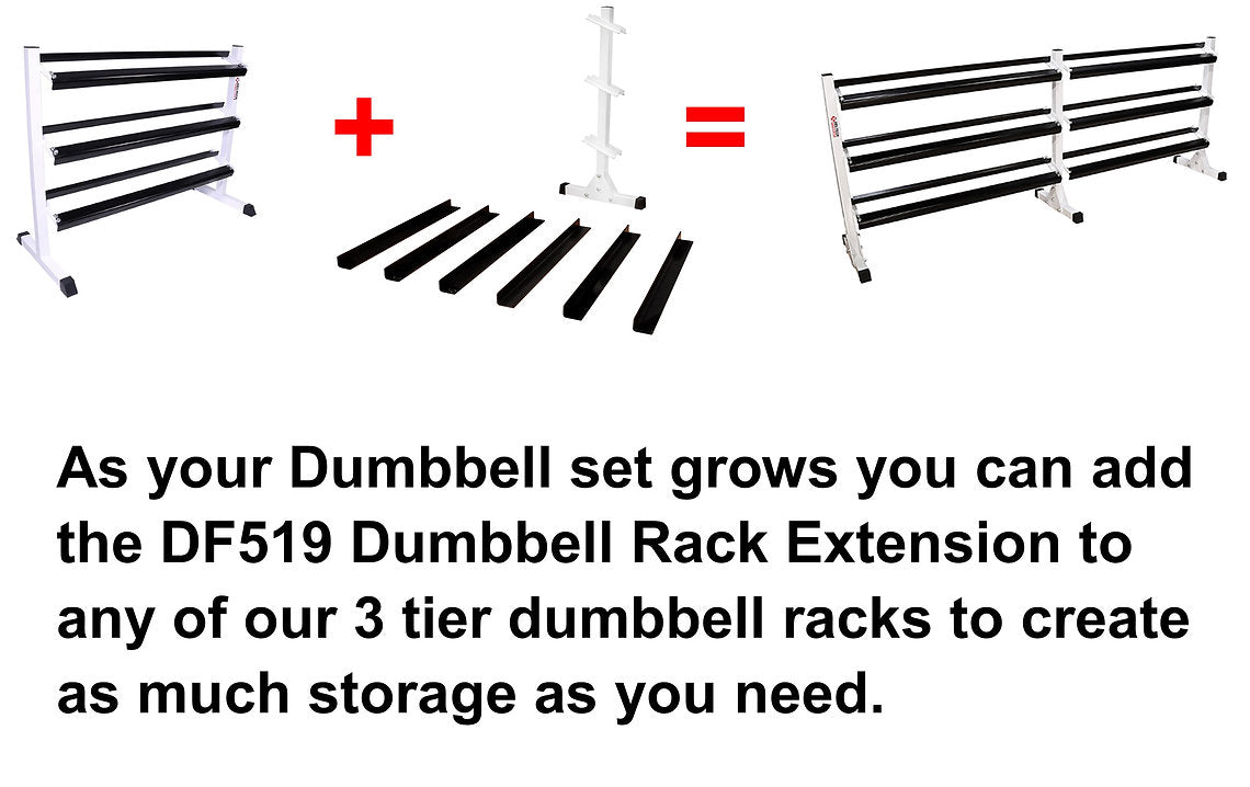 DF519- 38" Three-Tier Dumbbell Rack Extension